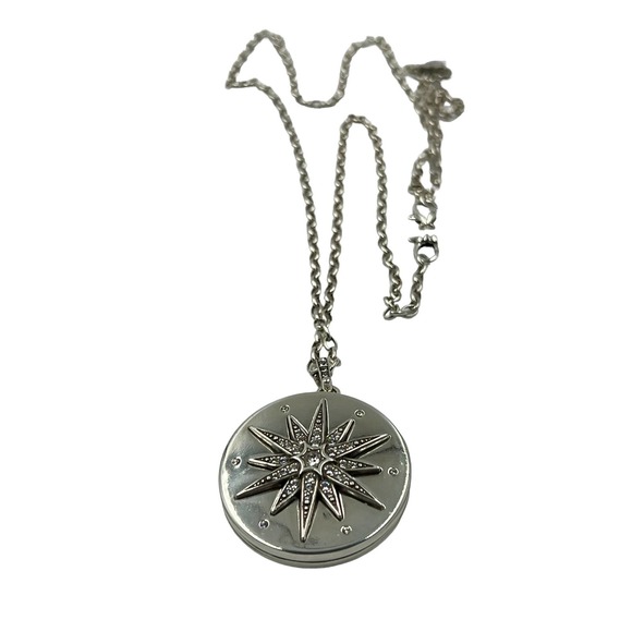 Contempo Ice Starburst Convertible Locket Necklace - Picture 1 of 4